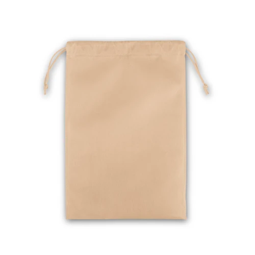 GIFT BAG L. Nagy méretű, nem szőtt, hátizsák stílusú táska (60 g/m²) Világos barna 