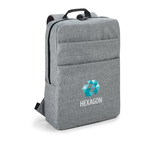 GRAPHS BPACK. Nagy sűrűségű 600D poliészter laptop hátizsák 15'6" Világos szürke 