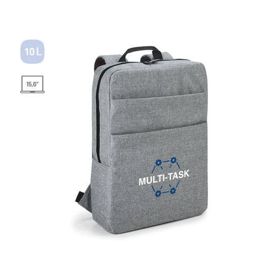 GRAPHS BPACK. Nagy sűrűségű 600D poliészter laptop hátizsák 15'6" Világos szürke 