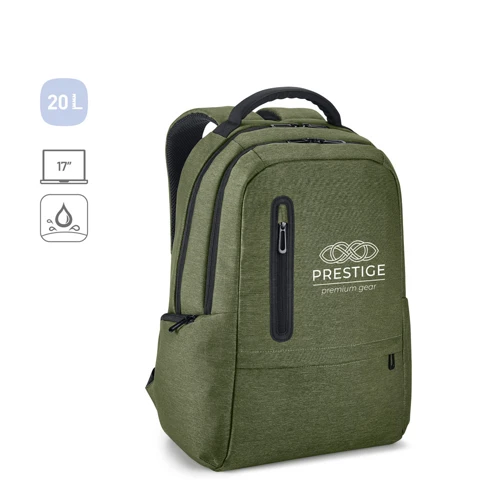 BOSTON. Vízálló 2Tone Nylon 17'' laptop hátizsák 17'' Sötétzöld 