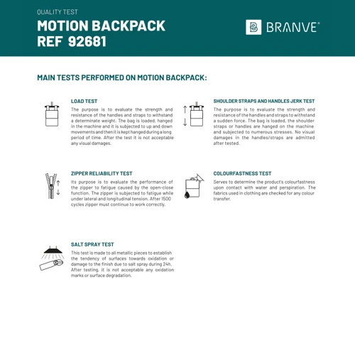MOTION BACKPACK. 600D twill poliészter és PU hátizsák Kék 