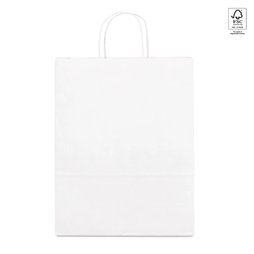 CABAZON. Papír szatyor (90 g/m²) Fehér 