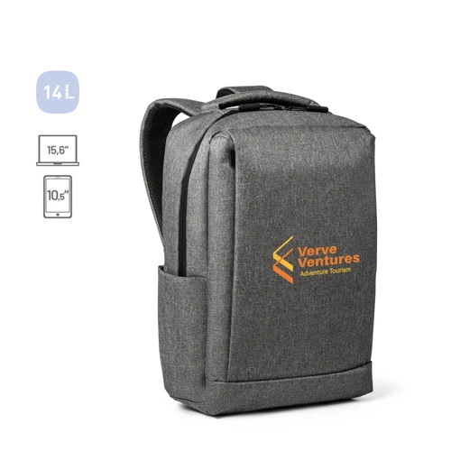 BOLOGNA. Laptop hátizsák 15.6" laptop hátizsák 300D poliészter anyagból Szürke 