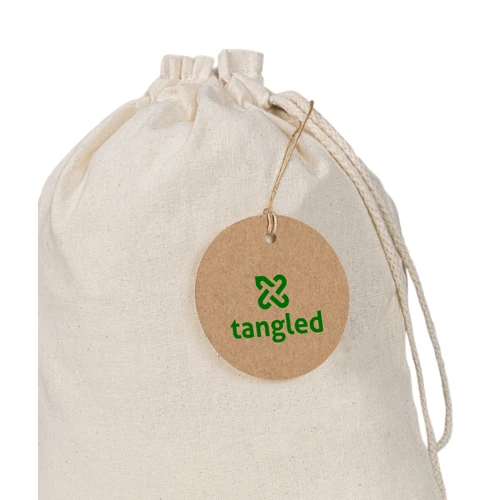 LABEL ROUND. Címke 100% újrahasznosított papírból (700 g/m²), kör alakban Natúr 