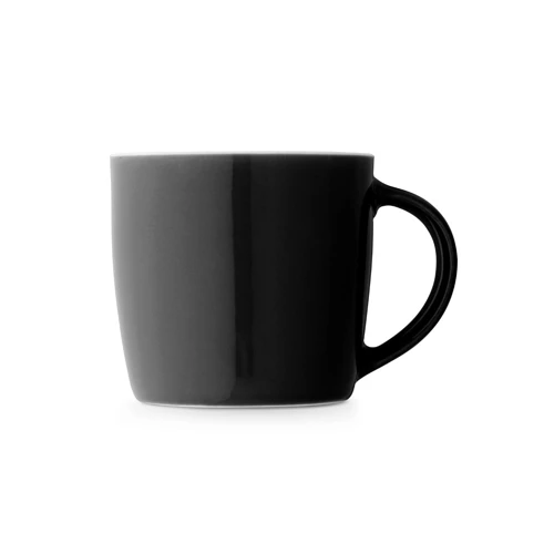 COMANDER. 370 ml-es, fényes felületű kerámia bögre Fekete 