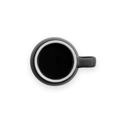 COMANDER. 370 ml-es, fényes felületű kerámia bögre Fekete 
