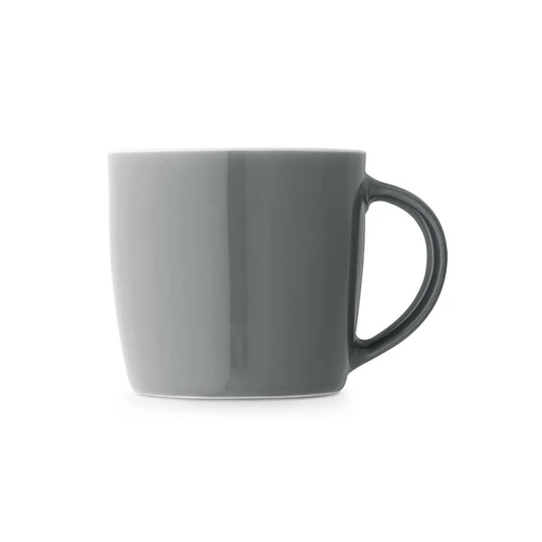 COMANDER. 370 ml-es, fényes felületű kerámia bögre Szürke 