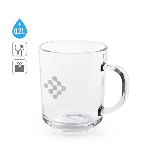 SOFFY. Üveg bögre 230 mL Átlátszó 