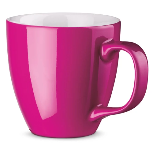 PANTHONY. 450 ml-es hidrogláz porcelán bögre Sötét rózsaszín 