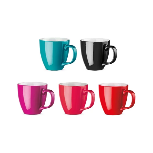 PANTHONY. 450 ml-es hidrogláz porcelán bögre Sötét rózsaszín 
