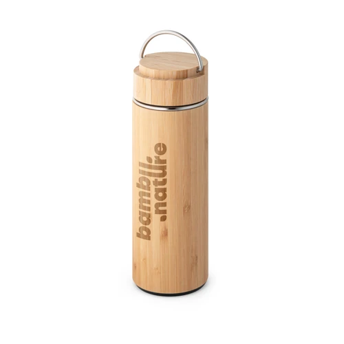 SOW. Bambusz és rozsdamentes acél termosz 440 mL Natúr 