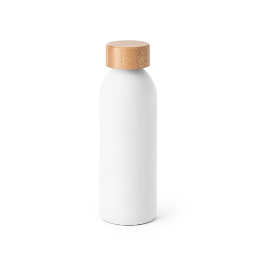 QUETA. Alumínium palack bambuszfedéllel 550 ml Fehér 