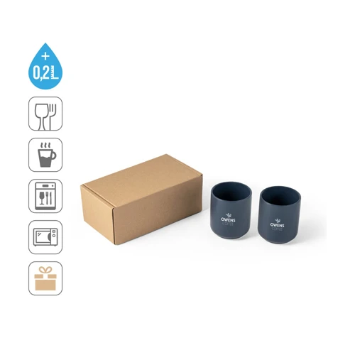 OWENS. Kerámia pohárkészlet 280 ml Pasztell fehér 