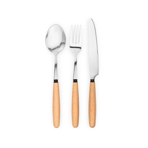 BOULUD. 3 darabos készlet akácfából Natúr 