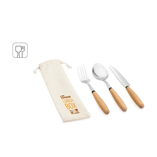 BOULUD. 3 darabos készlet akácfából Natúr 