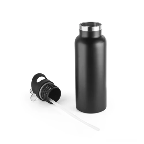 NORTON. Rozsdamentes acél palack PP kupakkal 570 ml Fekete 