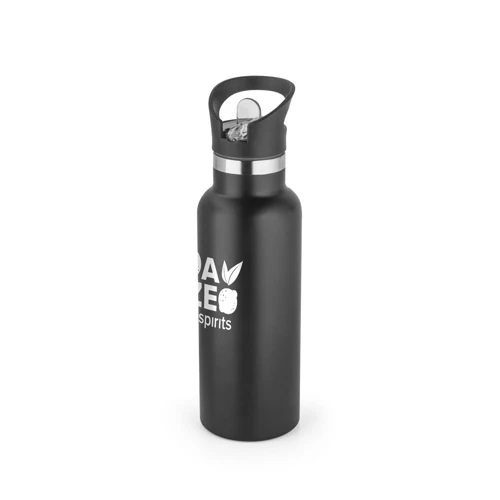 NORTON. Rozsdamentes acél palack PP kupakkal 570 ml Fekete 