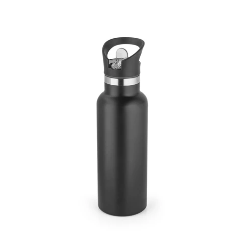 NORTON. Rozsdamentes acél palack PP kupakkal 570 ml Fekete 