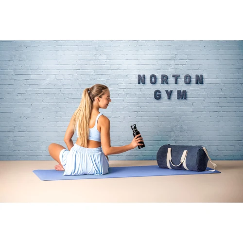 NORTON. Rozsdamentes acél palack PP kupakkal 570 ml Fekete 