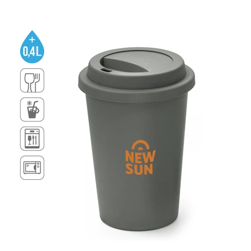 TONALI 450. Újrafelhasználható pohár PP 450 ml-es kiszerelésben
