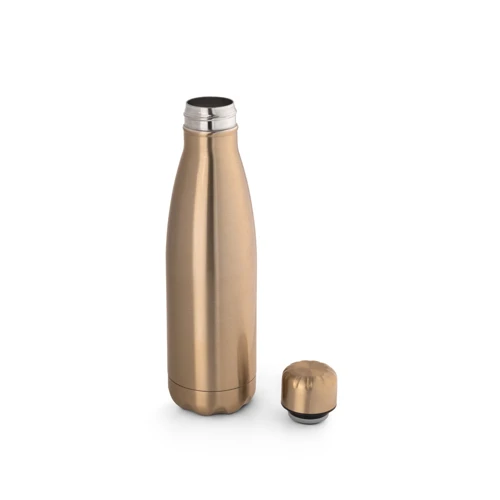 SHOW METALLIC. Rozsdamentes acél palack matt fémes bevonattal 510 ml Szatén arany 