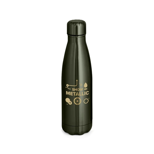 SHOW METALLIC. Rozsdamentes acél palack matt fémes bevonattal 510 ml Sötét fém 