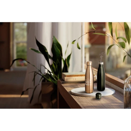 SHOW METALLIC. Rozsdamentes acél palack matt fémes bevonattal 510 ml Szatén arany 