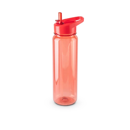 GILMORE. Újrahasznosított PET (100% rPET) sport palack fényes, áttetsző kivitelben 750 ml Piros 