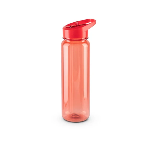 GILMORE. Újrahasznosított PET (100% rPET) sport palack fényes, áttetsző kivitelben 750 ml Piros 