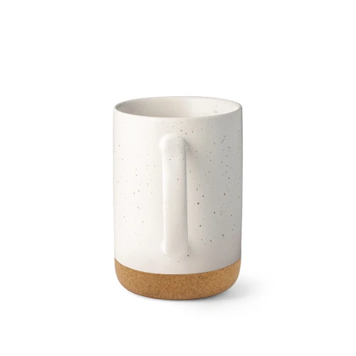 CONSTELLATION CORK. 320 ml-es kerámia bögre parafa talppal Pasztell fehér 