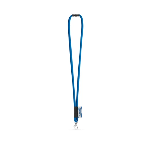 WISBECH. SET Lanyard TUBE Long (Ø 7 mm) 9 mm-es karabinerrel és Ø 7 mm-es biztonsági csattal 303 - Kék 