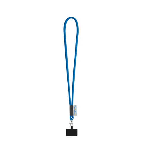 GOSPORT. SET Lanyard TUBE Long (Ø 7 mm) 9 mm-es karabinerrel és mobiltelefon-tartóval 303 - Kék 