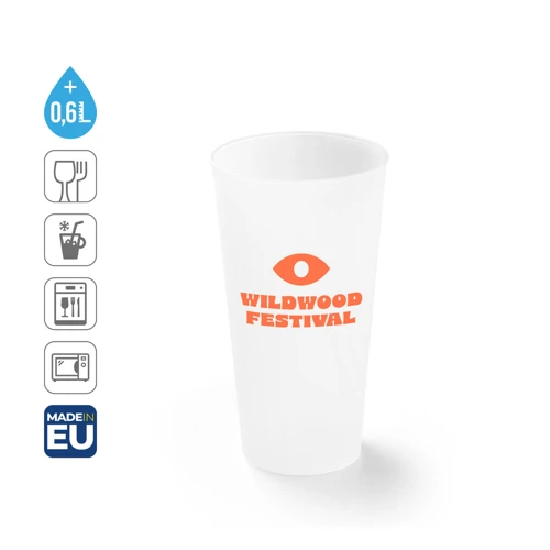 KANE L. PP fesztiválpohár 620 ml Átlátszó 
