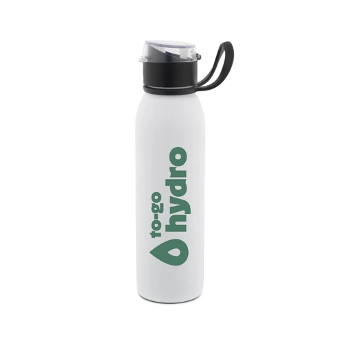 LEMIEUX. Rozsdamentes acél sportkulacs (90% újrahasznosított), 670 ml Fehér 
