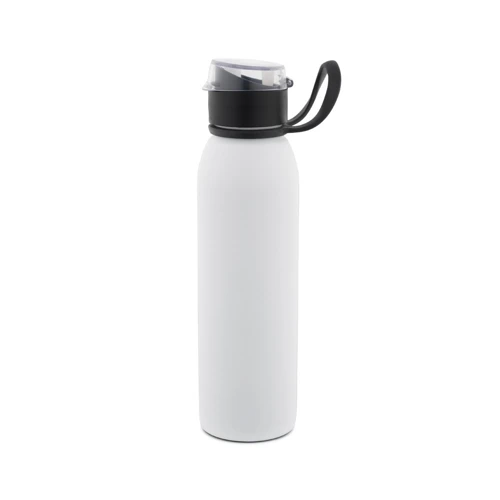 LEMIEUX. Rozsdamentes acél sportkulacs (90% újrahasznosított), 670 ml Fehér 