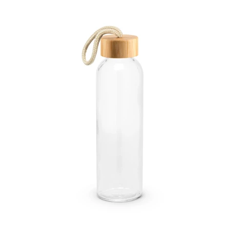 CROSBY. 520 ml üvegpalack bambusz fedéllel Natúr 