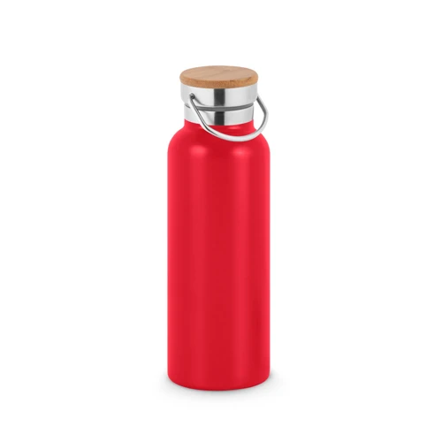 RAGNAR. Vákuumszigetelt rozsdamentes acél (36%-ban újrahasznosított) palack 570 ml Piros 