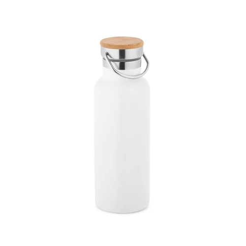 RAGNAR. Vákuumszigetelt rozsdamentes acél (36%-ban újrahasznosított) palack 570 ml Fehér 