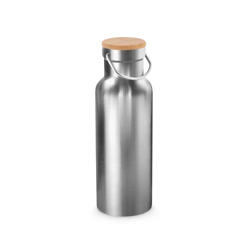 RAGNAR. Vákuumszigetelt rozsdamentes acél (36%-ban újrahasznosított) palack 570 ml Szatén ezüst 