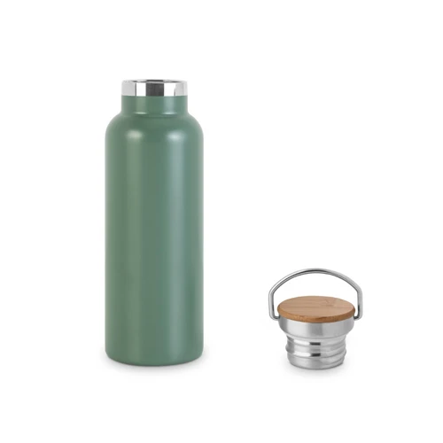 RAGNAR. Vákuumszigetelt rozsdamentes acél (36%-ban újrahasznosított) palack 570 ml Keki zöld 