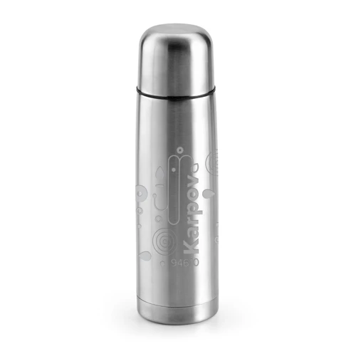 KARPOV. 500 ml-es rozsdamentes acél termosz palack Ezüst 