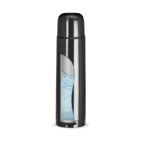 LUKA. 500 ml-es rozsdamentes acél termosz palack Fekete 