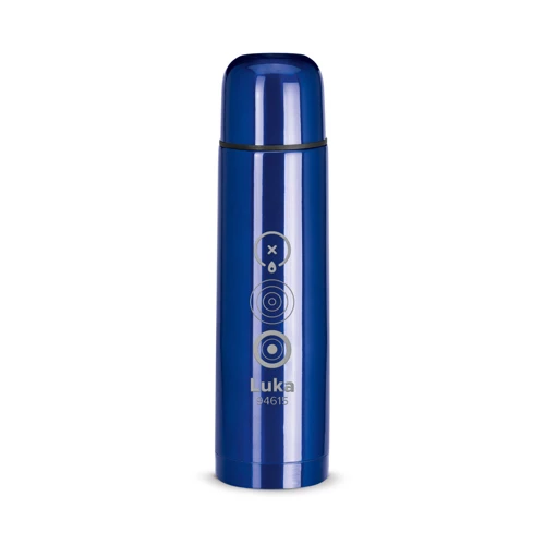 LUKA. 500 ml-es rozsdamentes acél termosz palack Kék 
