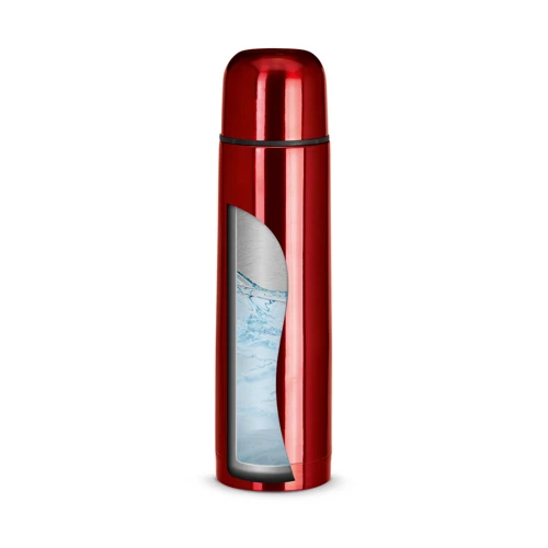 LUKA. 500 ml-es rozsdamentes acél termosz palack Piros 