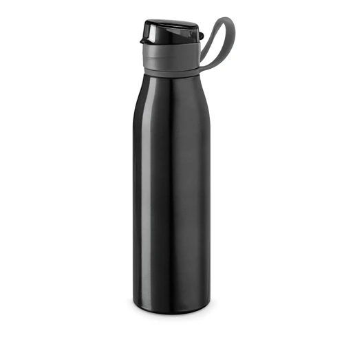 KORVER. Alumínium 650 ml-es sportpalack Fekete 
