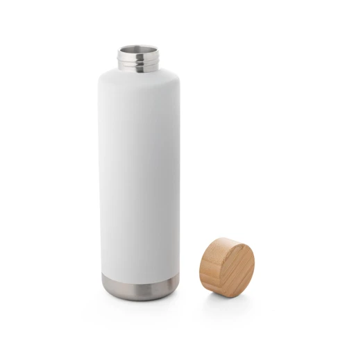 NORRE BOTTLE. Duplafalú, rozsdamentes acél (36%-ban újrahasznosított) vákuum palack 640 mL Fehér 
