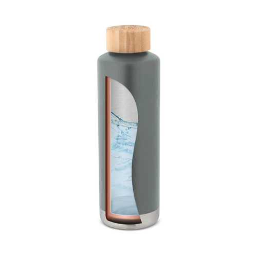 NORRE BOTTLE. Duplafalú, rozsdamentes acél (36%-ban újrahasznosított) vákuum palack 640 mL Sötétszürke 