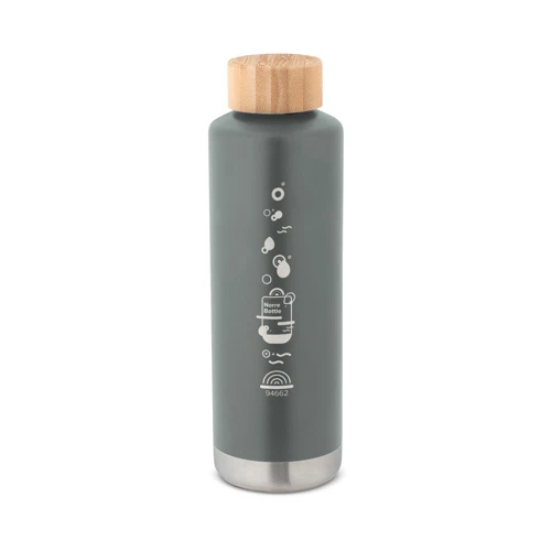 NORRE BOTTLE. Duplafalú, rozsdamentes acél (36%-ban újrahasznosított) vákuum palack 640 mL Sötétszürke 