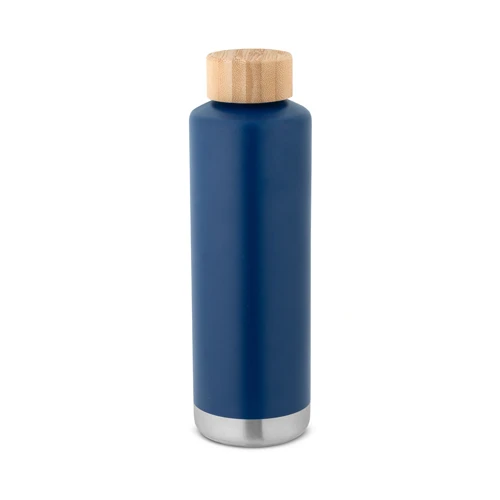 NORRE BOTTLE. Duplafalú, rozsdamentes acél (36%-ban újrahasznosított) vákuum palack 640 mL Sötétkék 
