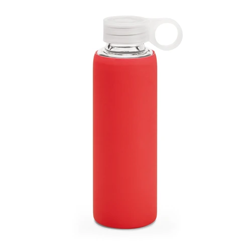 DHABI. Boroszilikát üveg sportpalack 380 ml Piros 